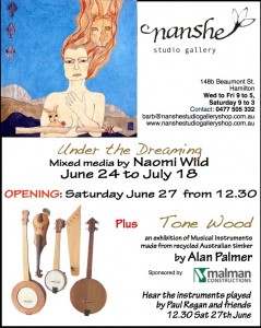 Nanshe exhibits Noami Wild and Alan Palmer June 2015
