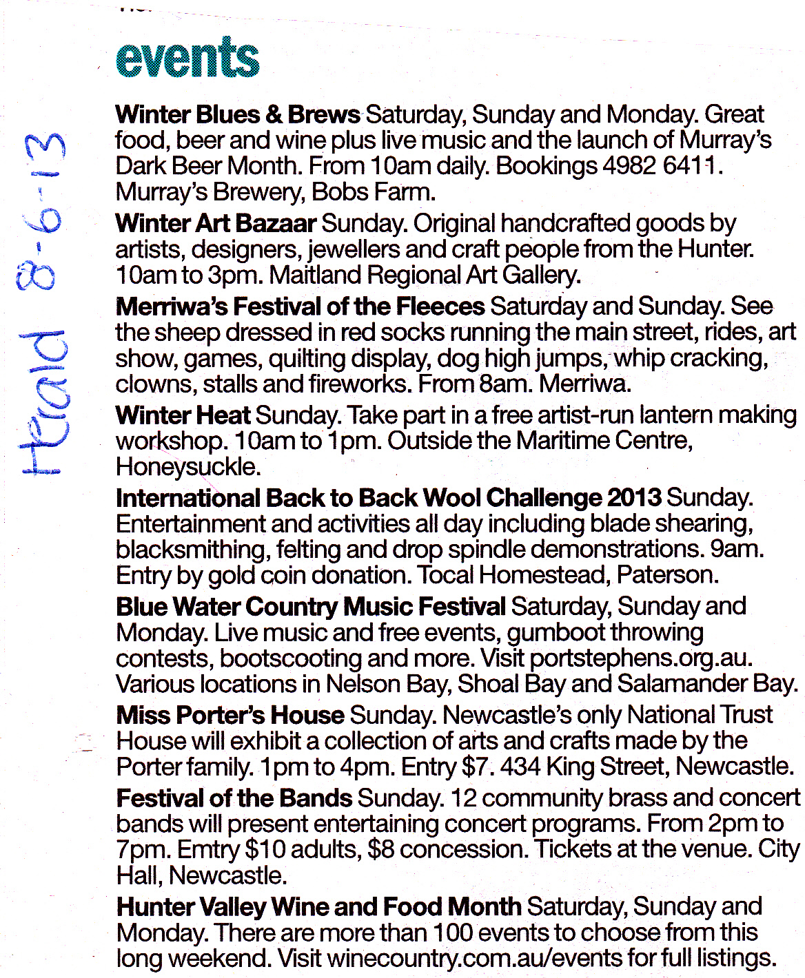 Winter Art Bazaar The Herald 8.6.13