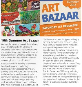 Summer Art Bazaar editorial in monthly imag 2012