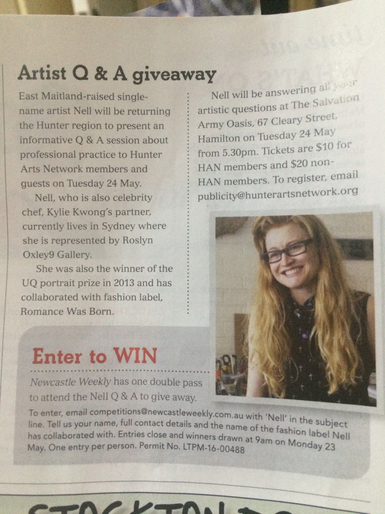 Nell giveaway Newcastle Weekly Magazine